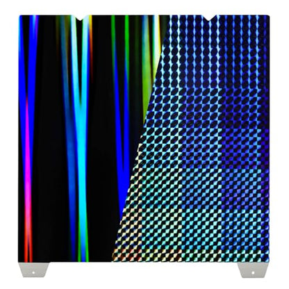IdeaFormer-3D Smooth H1H Build Plate for Creality K1 Max, Ender 3 V3 Plus Double Sided Rainbow Streak+Phantom H1H Spring Steel Bed Plate Flexible K1 Max Sheet 315x310 mm No Magnetic Plate - color: Rainbow Streak+Phantom H1H