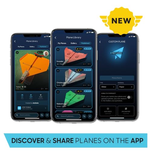 POWERUP 4.0 Paper Airplane Kit - Smartphone App Controlled RC Plane Motor