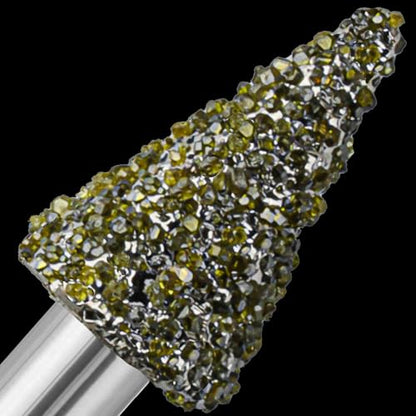 20Pcs 46-Grit Diamond Grinder Bit 1/8" Shank Compatible with Dremel Rotary Tool Attachment Accessories Grinding Burrs for Stone Glass Resin Porcelain Ceramic Quartz Glaze Steel Carve Engrave Polish - style: 46-grit