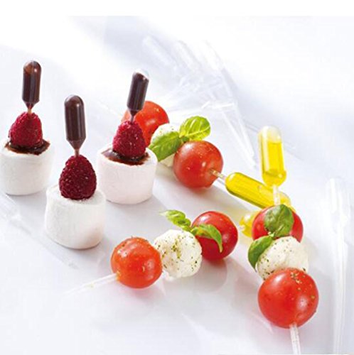 100 Pcs Mini Clear 4ml Plastic Transfer Pipettes Food Cupcake Squeeze Dropper Liquid Dropper Pipettes
