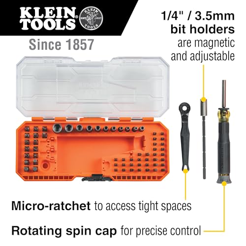 Klein Tools 80177 MODbox Ratcheting Driver Set, 65-Piece - style: MODbox Ratchet & Driver Set