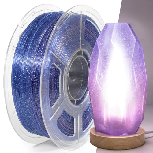 3D Printer Filament Pla HS Glitter Clear Blue+Purple for Bambu Lab AMS,AMS Lite - color: Hs Pla Glitter Clear Blue+purple