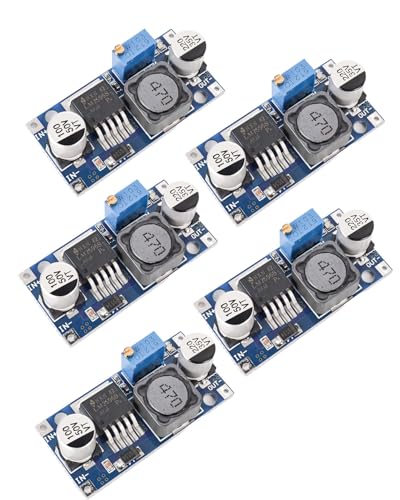 5 Pack LM2596 DC to DC Buck Converter 3.0-40V to 1.5-35V Adjustable Voltage Regulator Electronic Voltage Stabilizer Power Supply Step Down Module - color: 5 Pack