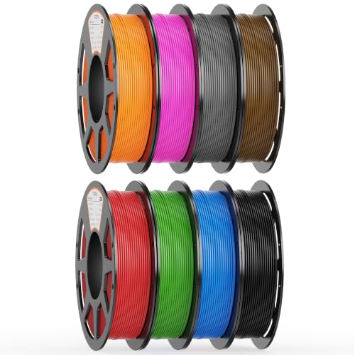 YOOPAI PLA+ Filament 1.75mm, 250g Starter Color Bundle, 8 Rolls - color: Pla Bundle-250gx8-112020004
