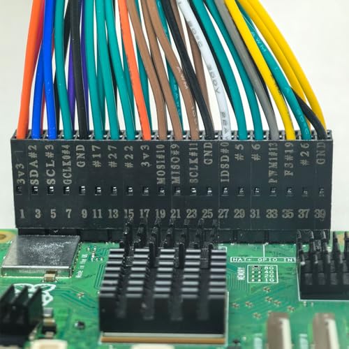 40-Pin GPIO Extension Cable Kit Tinned Solder Pins for RPi, 50cm Length
