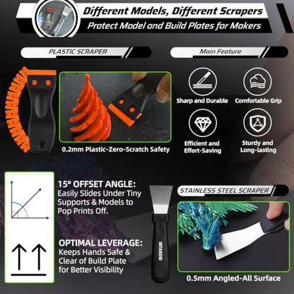 60pcs 3D Printer Tools Kit for Precision Printer Care, Model Post-Processing & Finishing incl. Premium Screwdriver Set, 3D Printer Accessories, Compatible with Bambu Lab, Ender 3, All FDM/SLA Printers - style: Daily Project Kit