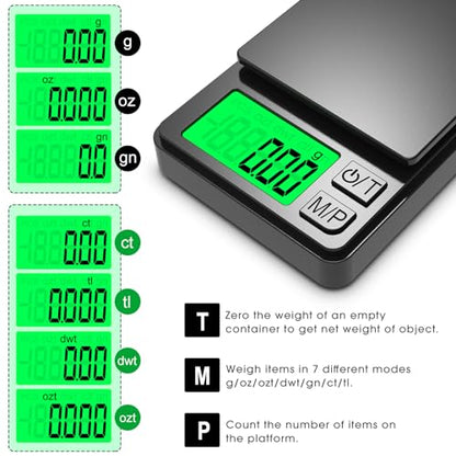 Mik-Nana Pocket Scale, 1000g x 0.01g Precision Gram Scale