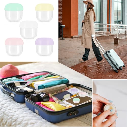 5 Pcs 20ml Small Travel Containers Portable Storage Jars - size: 20ml