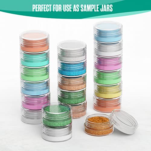 Sample Containers, Lip Balm Containers, Sample Jars, 3 Gram, 50 PK, Clear - color: Clear, size: 50 Pack