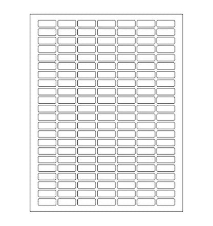 Royal Green Printable Rectangle Labels, 1 x 0.375 Inch - 1108 Pack - color: White, size: 1108