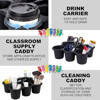 6 Pack Classroom Caddy For School,Cup Caddy for Drink