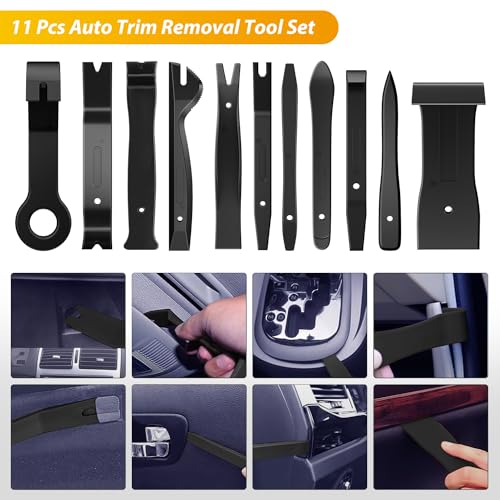 GOOACC 102Pcs Car Push Retainer Clips & Auto Fasteners Assortment - color: 102Pcs Black