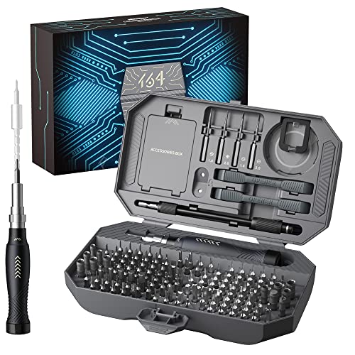 JAKEMY Professional Screwdriver Set for Electronics Repair, Computer Screwdriver Kit with 126 Magnetic Precision Bit Set and Opening Tool Kit for Laptop, MacBook, iPhone, Tablet, Watch, Modding, DIY - color: Jm8183 - 145 in 1 Portable
