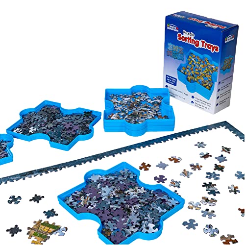 White Mountain Stackable Puzzle Sorting Trays, Set of 6