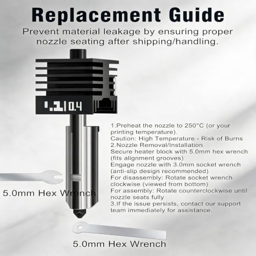 0.4mm for Bambu Lab X2D H2D H2S H2C A2L A1 A1 Mini P2S Nozzle - size: 0.4mm