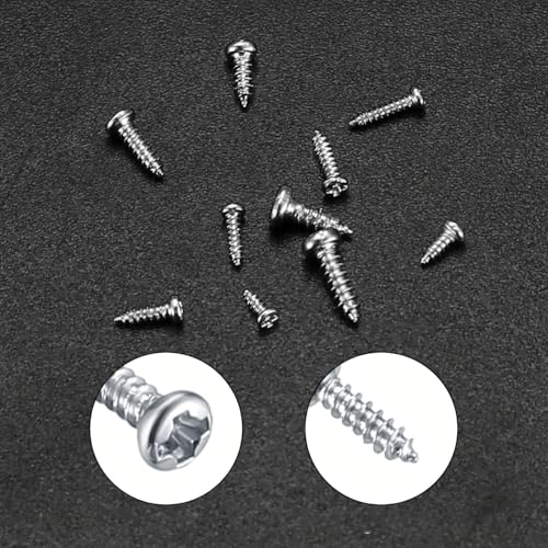 600PCS/ Box M1-M1.7 Miniature Self-Tapping Screws Set Crosshead Carbon Steel Screw Kit DIY Home Furniture Fasteners Sets - color: Silver 600pcs