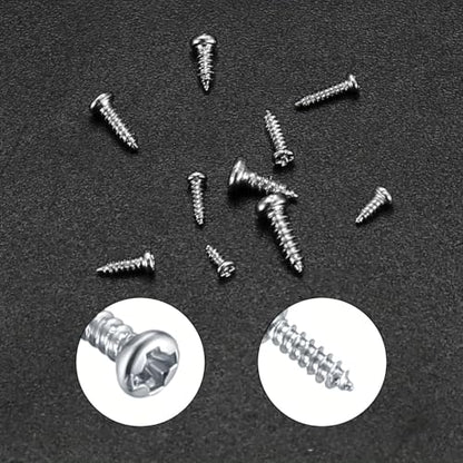 600PCS/ Box M1-M1.7 Miniature Self-Tapping Screws Set Crosshead Carbon Steel Screw Kit DIY Home Furniture Fasteners Sets - color: Silver 600pcs