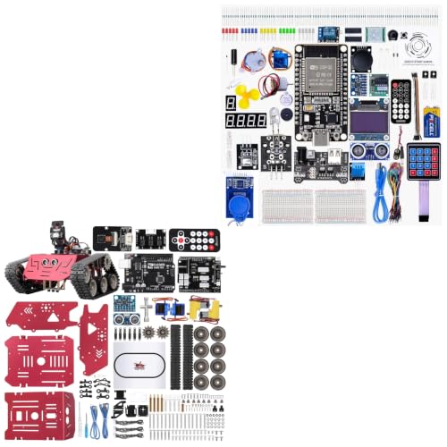 ELEGOO Conqueror Robot Tank and ESP-32 Starter Kit Bundle for STEM