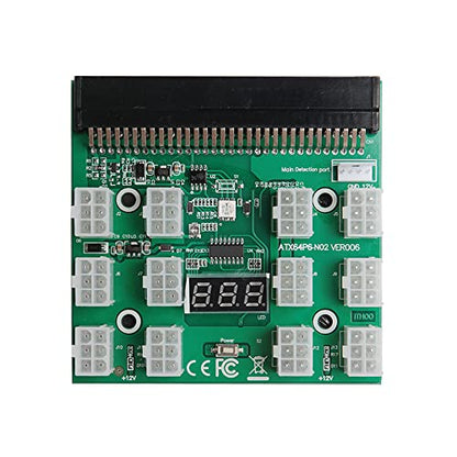 Acxico 1Pcs 6PIN 1200W Server Power Supply Breakout Board for HP DPS-1200QB A PSU GPU Mining