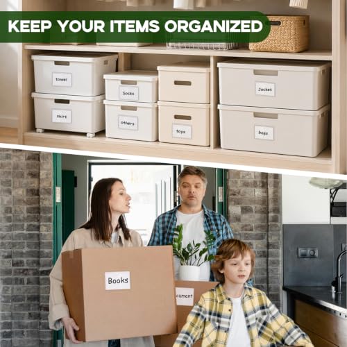 52 Pack Label Pockets for Storage Bins, 3x5 Sticky Index Card Holder - size: 3x5 inches