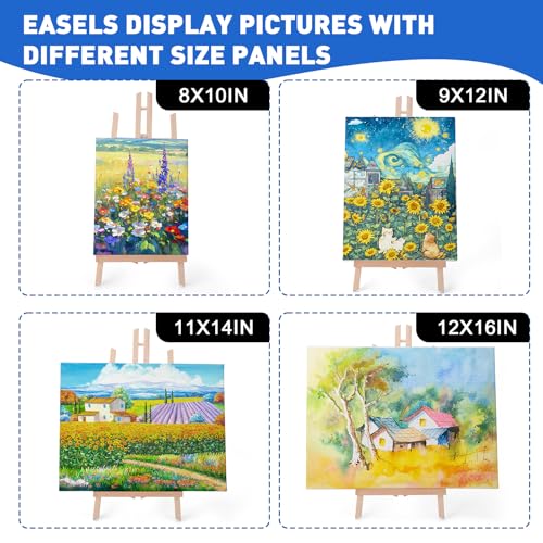 ESRICH 15PCS 17 Inch Tabletop Easels, Easel Stand for Painting - style: 15