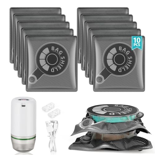 3D Printer Filament Vacuum Storage Bags Kit with Auto Pump for 3D Filament - size: 10 Bags + Electric Pump
