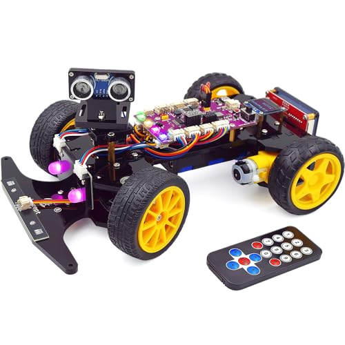 Adeept Smart Robot Car Kit for Arduino IDE, STEM Educational DIY Robotics