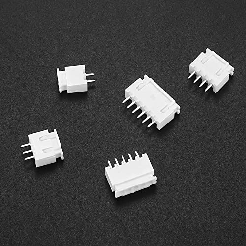 460 Pcs JST-XH 2.54mm Connector Kit, 2.54mm Male and Female 2/3/4/5/6 Pin Header Housing Connector Adapter Plug, JST-XH Terminal Wires Cables Socket Connectors Kit