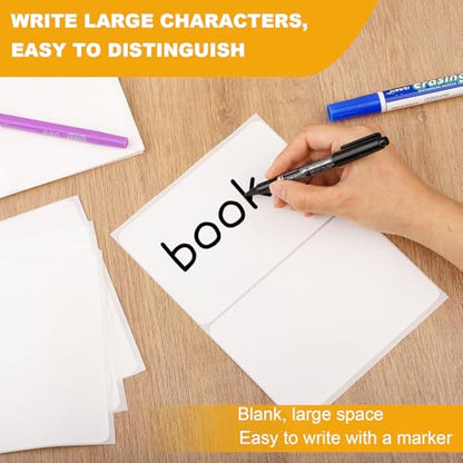 100 Pcs Storage Bin Labels, 6 x 4 Inch Blank Stickers with Marker - style: White,100pcs