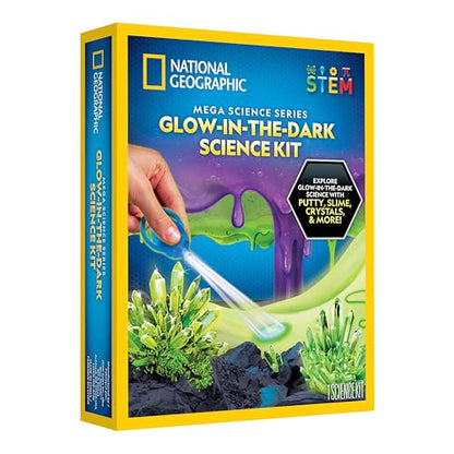 National Geographic Glow-in-the-Dark Mega Science Experiment Kit for Kids - style: Glow in the Dark Science
