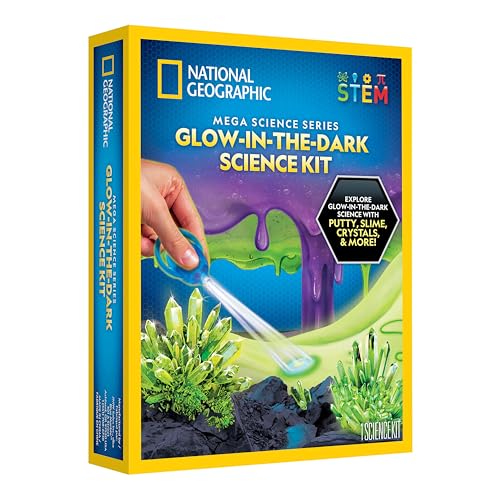 National Geographic Glow-in-the-Dark Mega Science Experiment Kit for Kids - style: Glow in the Dark Science