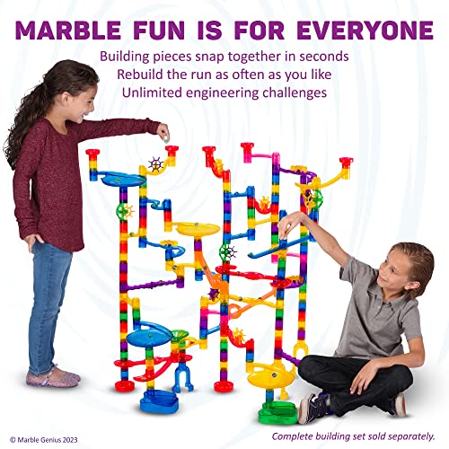 Marble Genius Stable Bases, 4pcs Marble Run Accessory Set - STEM