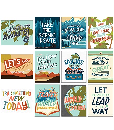 Carson Dellosa Let's Explore Poster Set, Adventure Classroom Bulletin Decor - color: Let's Explore