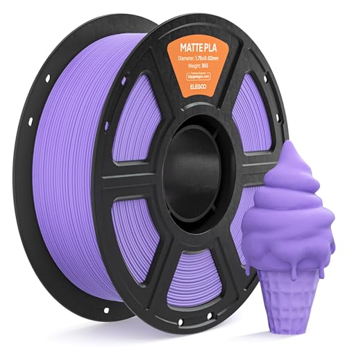 ELEGOO Matte PLA 3D Printer Filament 1.75mm Lavender Purple 1KG - color: 1kg Lavender Purple