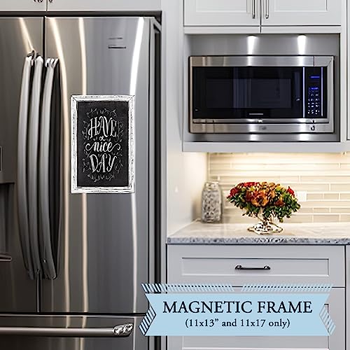 11"x17" Tabletop Chalkboard Sign with Stand - White - color: White, size: 11"W x 17"H