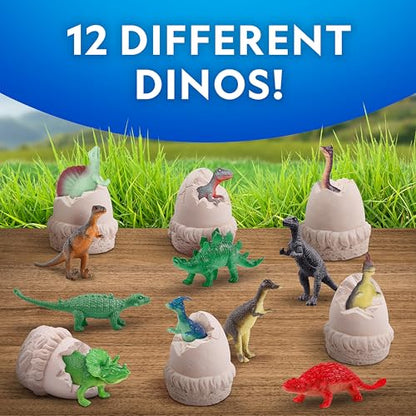 National Geographic Dinosaur Dig Kit with 12 Dino Eggs for Kids - style: 12 Dino-shaped Dig Bricks