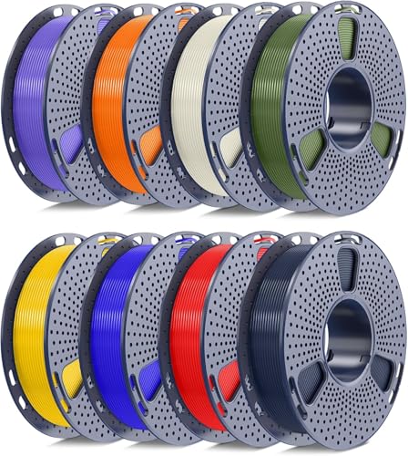 SUNLU PLA+ 2.0 Filament 1.75mm, 250g Spool Bundle, 3D Printer Filament - color: Pla Bundle-250gx8-2230102