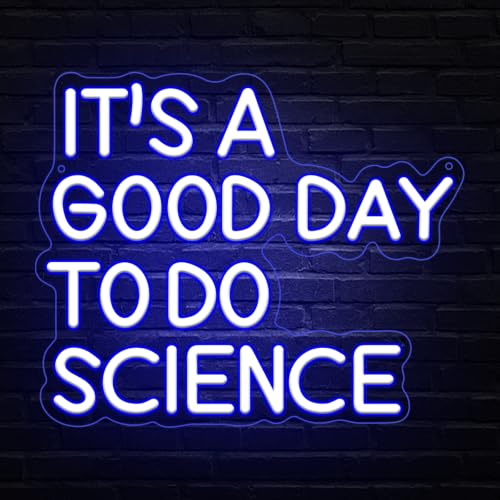It's Good Day To Do Science Neon Sign,Science Classroom Neon Signs for Wall Decor,Led Light Up Sign for School Laboratory Office Student,Best Gift Decoration for Scientists and Biology Homes - color: LB-It's Good Day To Do Science