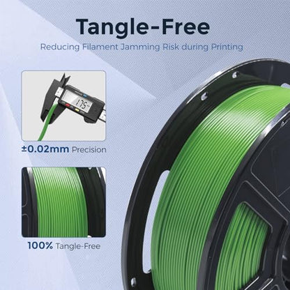 FLASHFORGE PETG Pro Filament 1.75mm Green, 3D Printer Filament 1kg (2.2lbs) Spool, Dimensional Accuracy +/- 0.02mm, 3D Printing Filament for Various Mechanical Parts, Waterproof Parts - color: Green