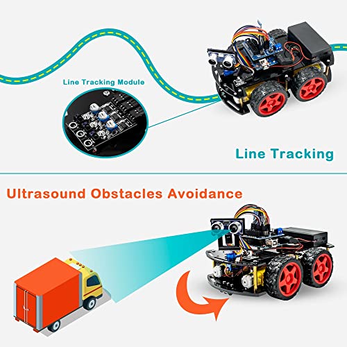 Hosyond Smart Robot Car R3 Project Kit Compatible with Arduino IDE