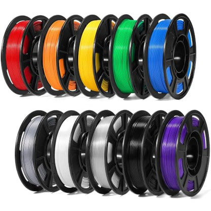 Dynta 10 Colors 250g PLA 3D Printer Filament for Beginners, 1.75mm/±0.02mm