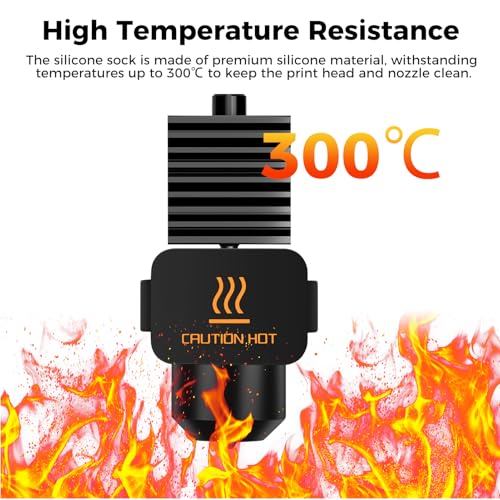 Bamboo Original 3PCS Hotend Silicone Sock for Bambu Lab A1 Series 3D Printer,Hotend Heater Block Silicone Cover,High Temperature Resistance,Compatible with A1/A1 Mini 3D Printer - style: A1 Series Silicone Sock