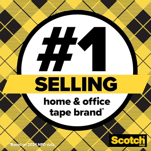 Scotch Double Sided Tape with Tape Dispenser, 0.5 in. x 400 in. - size: 0.5 in x 400 in (2 Rolls)