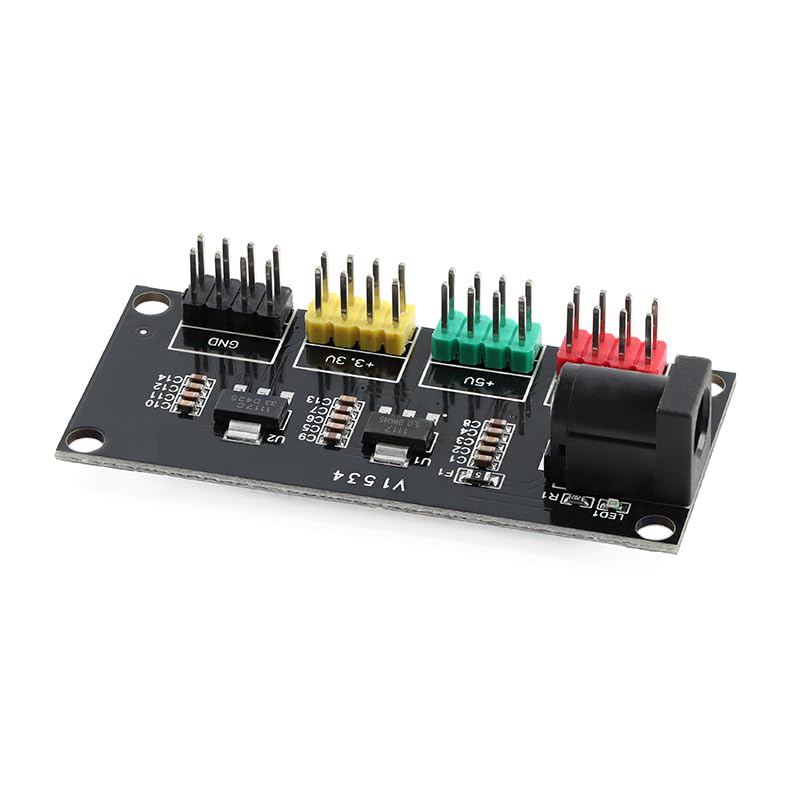 5Pcs Power Module 3.3V 5V 12V Multi-Output Voltage Conversion Module DC-DC Converter 12V to 3.3V/5V/12V Electronic Power Board