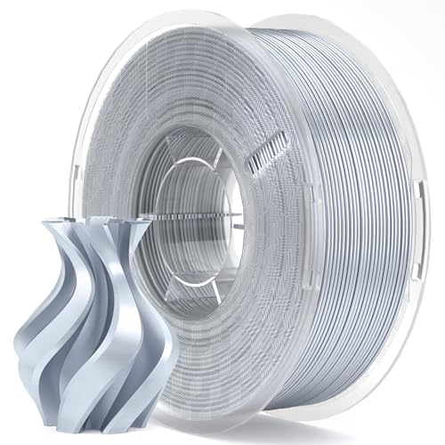 ELEGOO PLA Filament 1.75mm Silk Silver Grey 1KG 3D Printer Filament - color: Silk Silver Gray