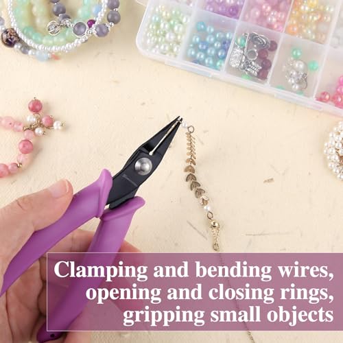 SPEEDWOX 5.5 Inches Mini Long-Nose Pliers Round Nose Smooth Jaw - size: 5.5" Round Nose