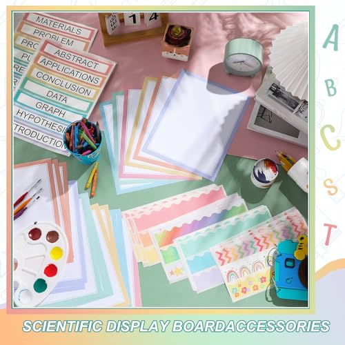 Fuyoooo 90 Pcs Science Fair Board Supplies, Pastel - style: Pastel