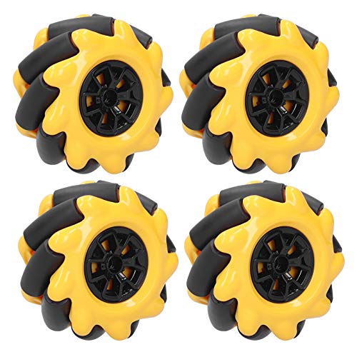 Mecanum Wheel Robot Kit with 60mm directional Wheels for TT Motor STEM Projects Build Smart Cars and Robots for Students Engineers and Robotics Enthusiasts