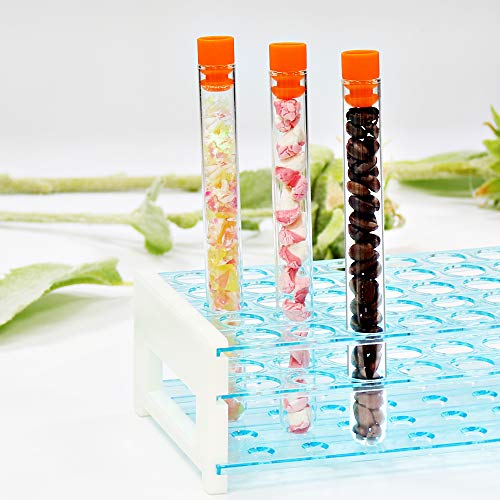 ULAB Scientific Detachable Test Tube Rack for Tubes of Dia.≤17mm, 50 Holes, PS Material, Pack of 2, UTR1006 - style: 50 Holes, 2pcs
