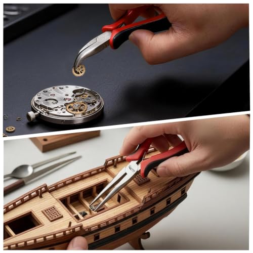 8-Piece Mini Jewelry Pliers Set, Needle Nose, Round Nose & Cutters